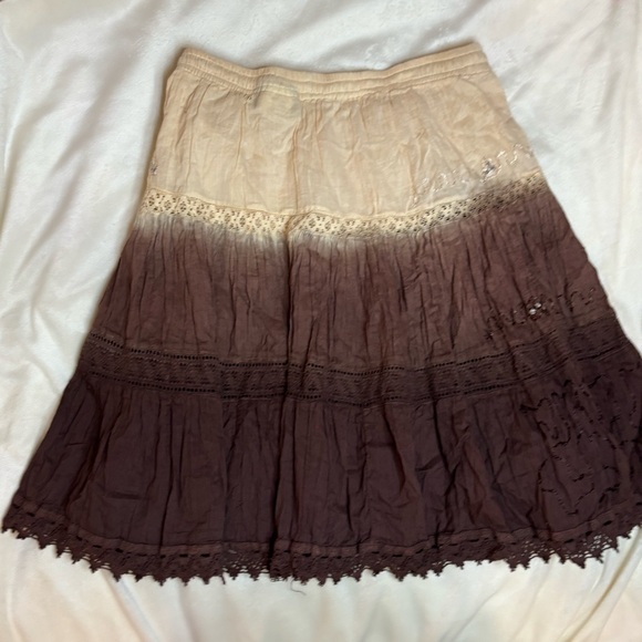 CUTE MIDI OMBRÉ MIDI SKIRT - Picture 1 of 5